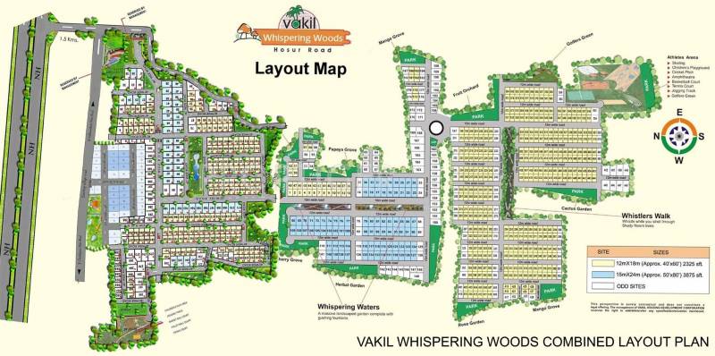 Images for Layout Plan of Vakil Whispering Woods Plot