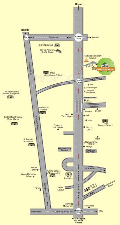 Images for Location Plan of Vakil Whispering Woods Plot