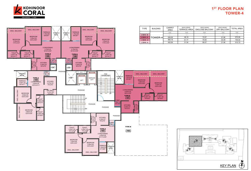  coral T4 Cluster Plan for 1st Floor