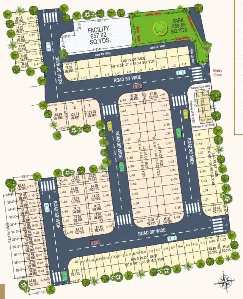  anant-villas Layout Plan