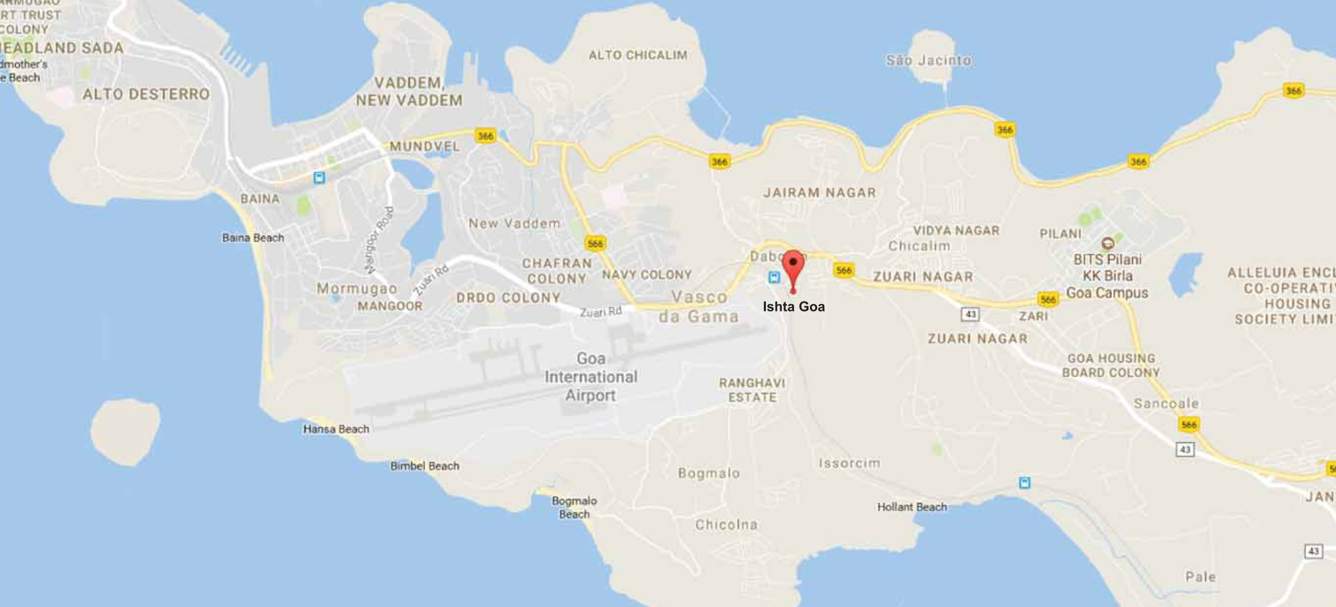  ishta goa phase ii building a Location Plan