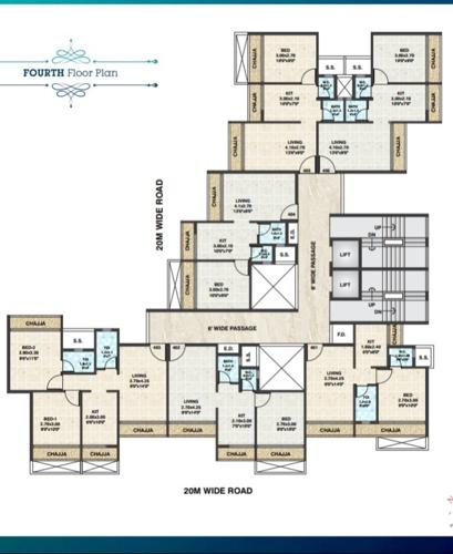  shreepati-solitaire Shreepati Solitaire Cluster Plan for 4th Floor