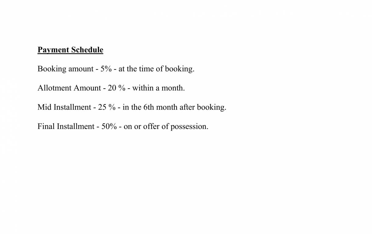 the-new-town Construction Linked Payment (CLP) Payment Plan
