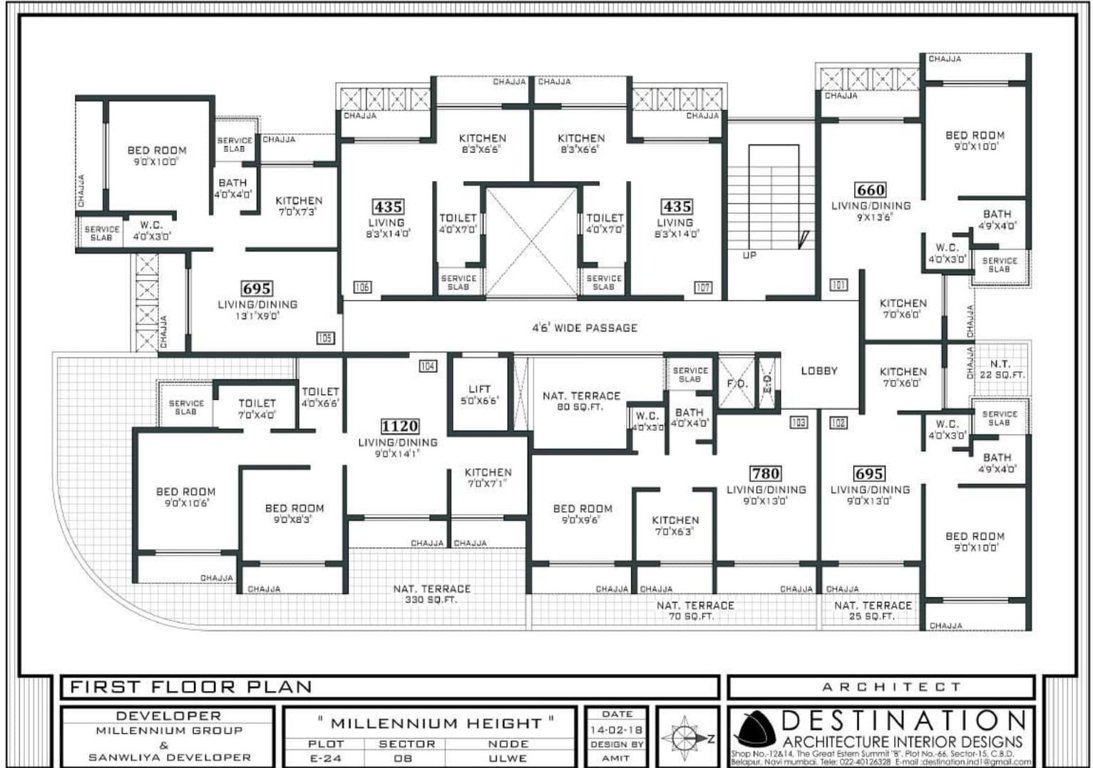 height Millenium Height Cluster Plan for 1st Floor