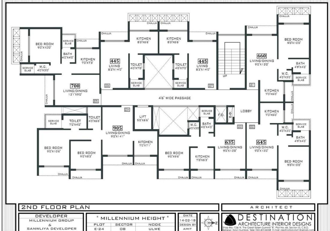  height Millenium Height Cluster Plan for 2nd Floor