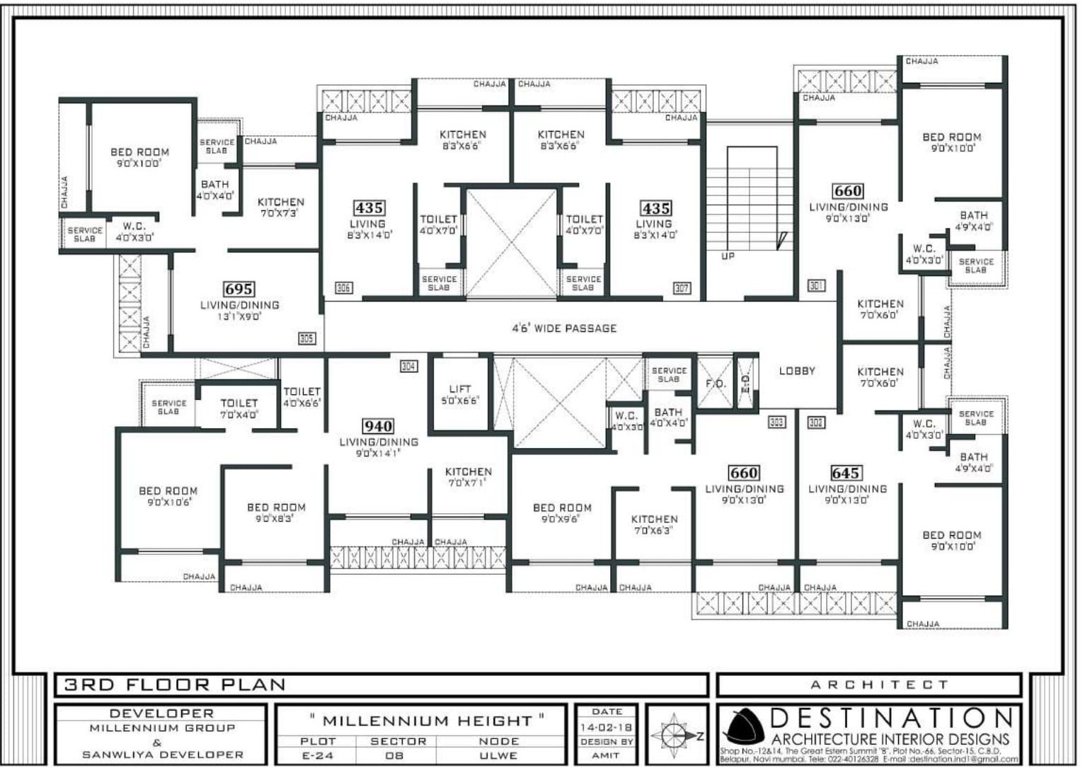  height Millenium Height Cluster Plan for 3rd Floor