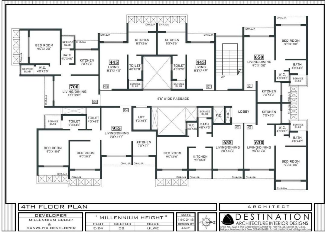  height Millenium Height Cluster Plan for 4th Floor