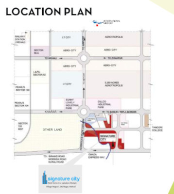  signature city Location Plan