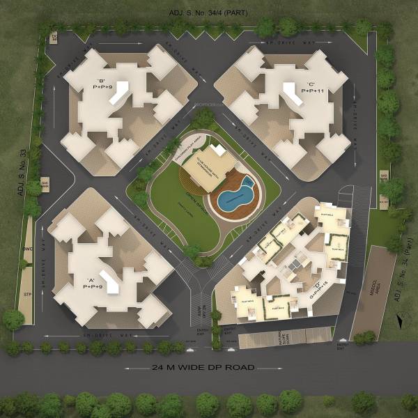  beverly-hills-tower-d Layout Plan