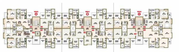  residency Gurukrupa Residency Cluster Plan