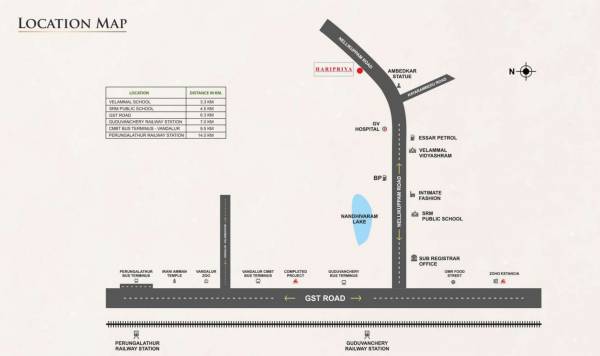  arun-excello-haripriya Location Plan