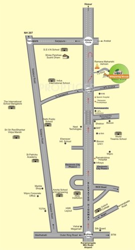Images for Location Plan of Vakil Whispering Woods Residences