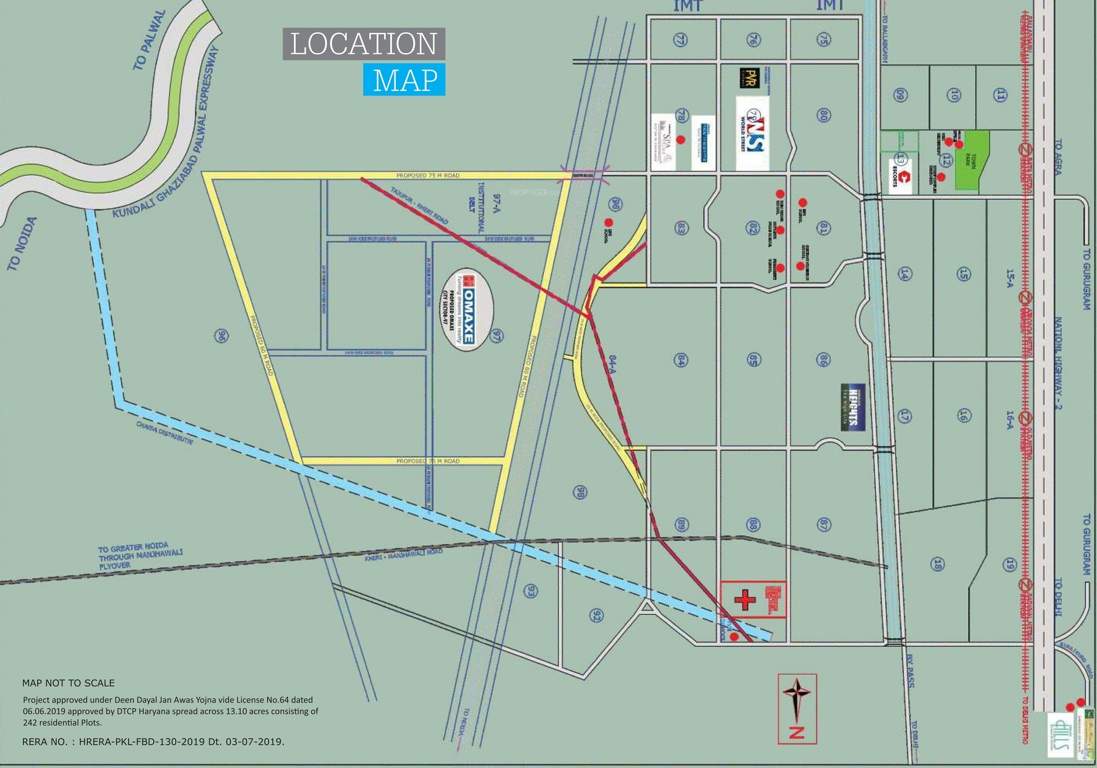 omaxe city Location Plan
