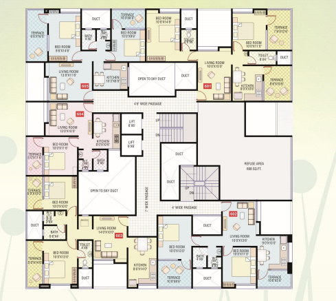 Mangal Vihar Wing B Cluster Plan vihar-wing-b Mangal Vihar Wing B Cluster Plan
