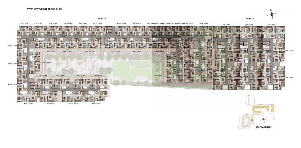  zenith phase ii Block A And D Cluster Plan from 2nd to 14th Floor