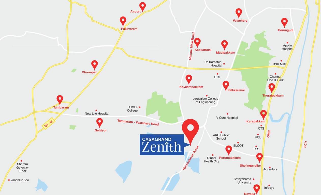  zenith phase ii Location Plan