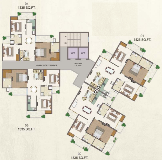  atharva and estella Tower A Cluster Plan