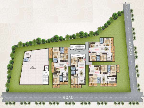  mayfair Mayfair Cluster Plan from 1st to 3rd Floor