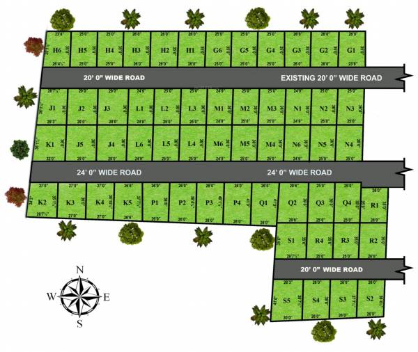  mini-town-mannivakkam Layout Plan