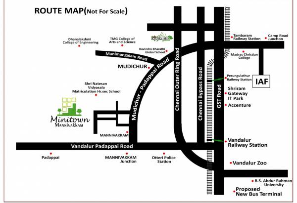  mini-town-mannivakkam Location Plan