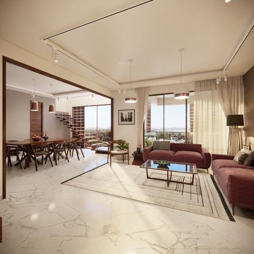  meghdhanush-residency Living Area