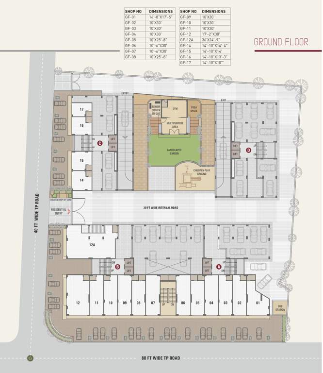  pinnacle Tower A Cluster Plan