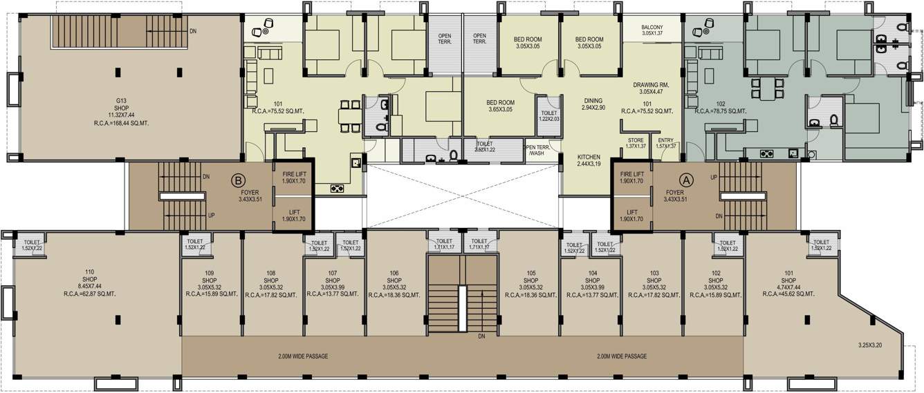  pinnacle Tower C Cluster Plan