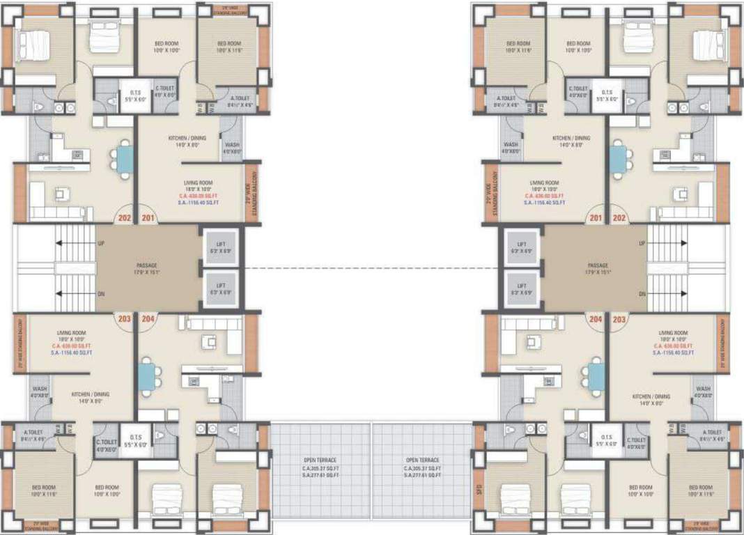  prestige A+B Cluster Plan