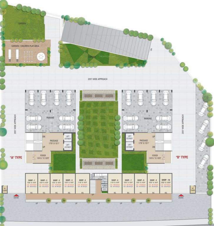  prestige A+B Cluster Plan