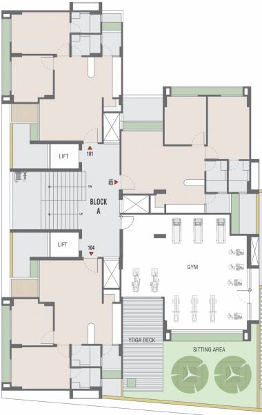  elegance Tower A Cluster Plan
