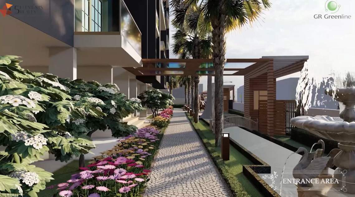  green lines Flower Garden