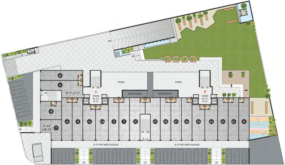  pearl Block A Cluster Plan