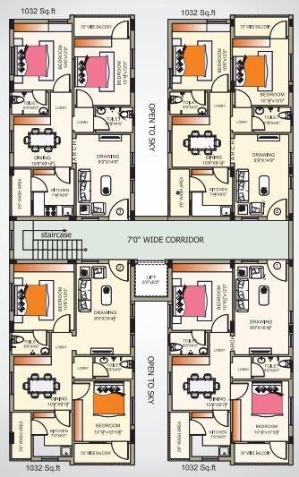  residency Sai Balaji Residency Cluster Plan