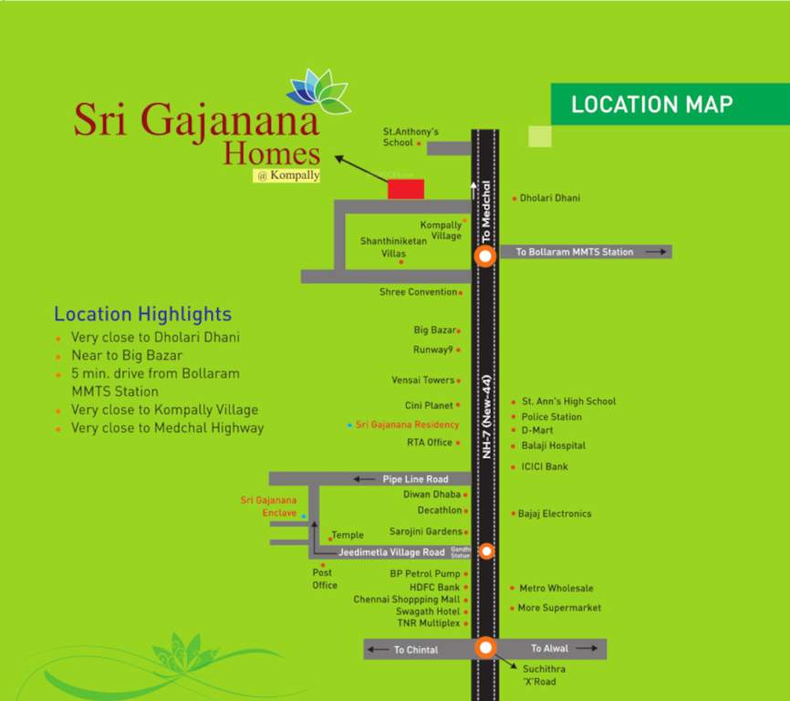  homes Location Plan