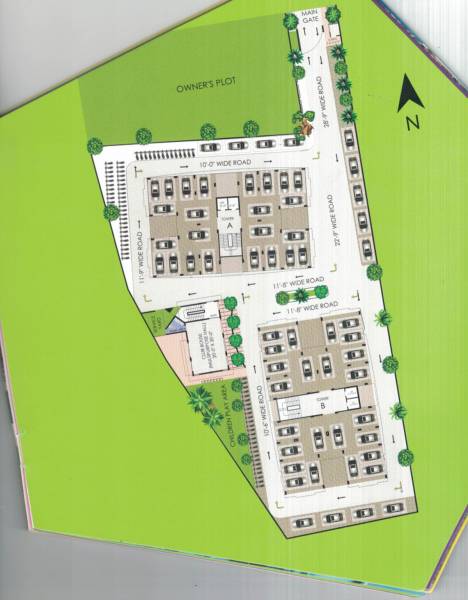  pentagon Tower-A Cluster Plan