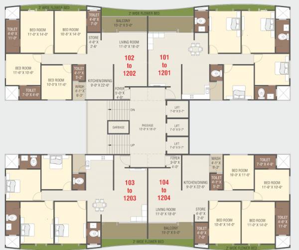 Block A Cluster Plan flora Block A Cluster Plan