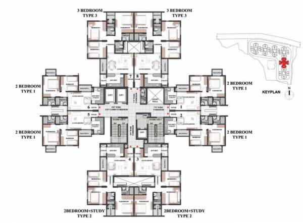  code-name-mangalam Tower 3 Cluster Plan From 4th To 19th Floor