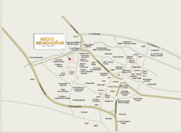  abhishekam Location Plan