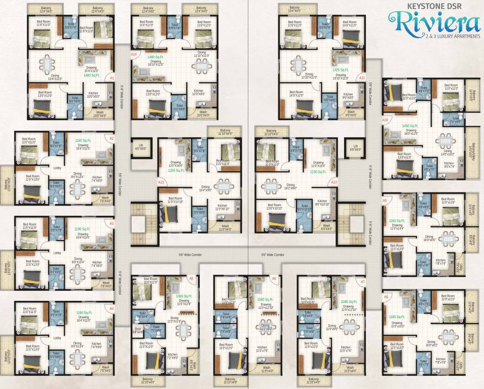  dsr riviera DSR Rivirea Cluster Plan