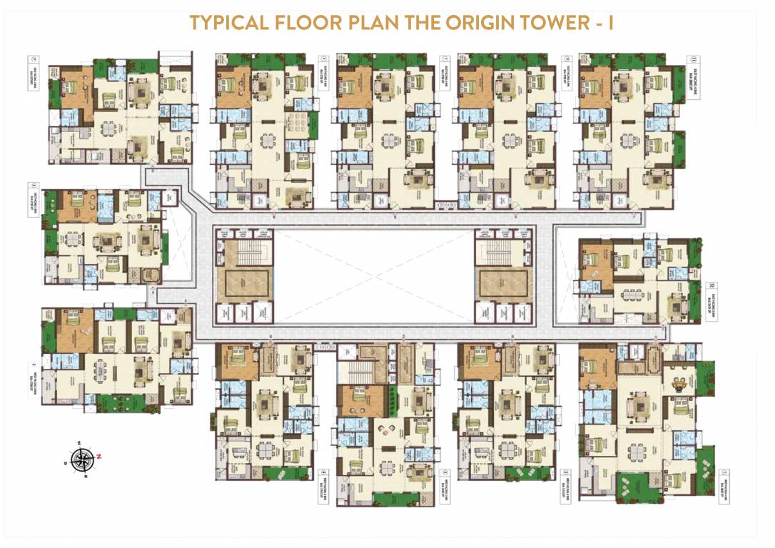  the origin by 360 life Tower 1 Cluster Plan