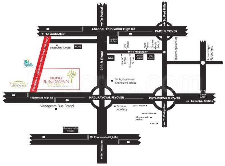  brindavan garden phase ii Location Plan