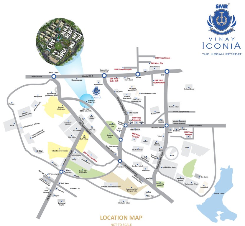  vinay iconia phase ii block 1a block 1b Location Plan
