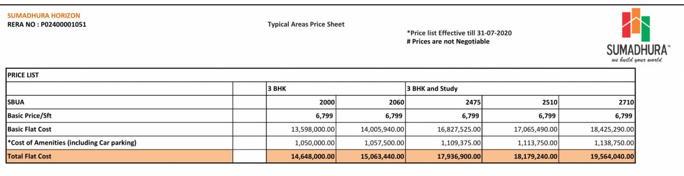 horizon Construction Linked Payment (CLP) Payment Plan