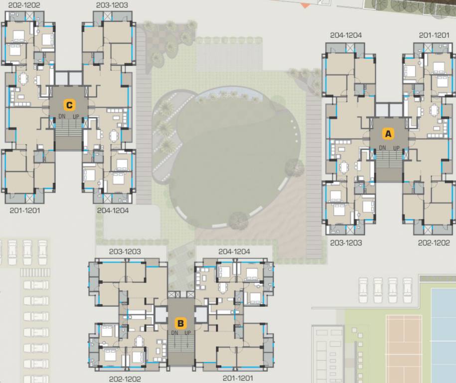 shaligram Tower A Cluster Plan
