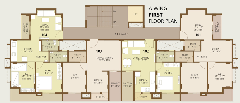  gulmohar Arch Gulmohar Cluster Plan