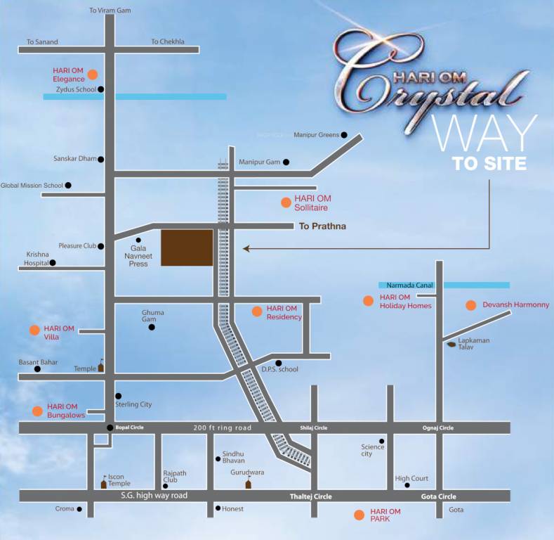  crystal Location Plan