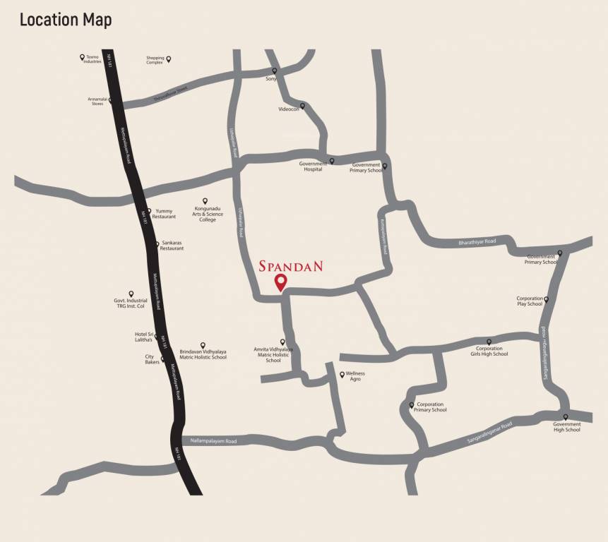  spandan Location Plan