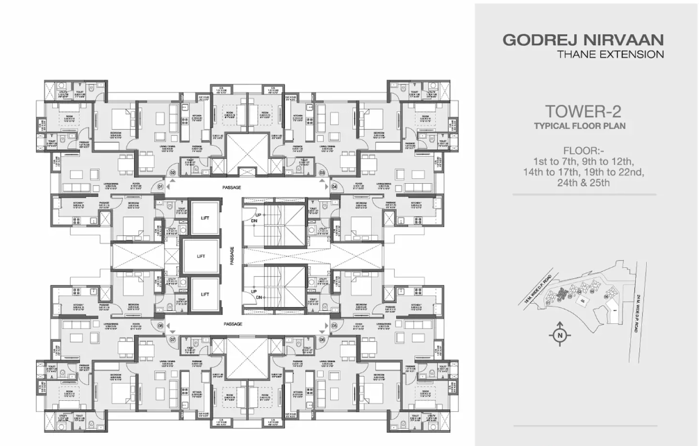 nirvaan Tower 2 Cluster Plan