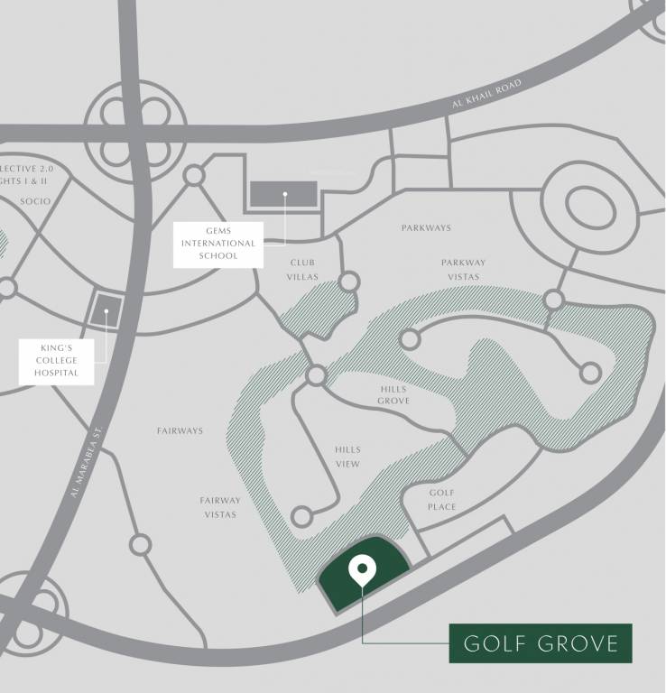 golf grove Location Plan