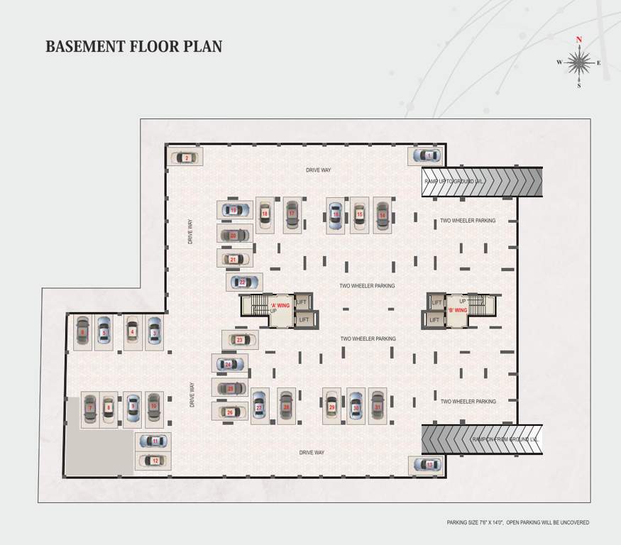  roongta meridian Roongta Meridian Apartment A Wing Cluster Plan